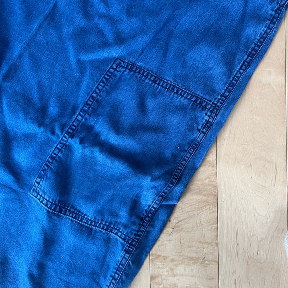 Blue Chambray Sleeveless Tunic Dress / Top - Picture 7 of 9